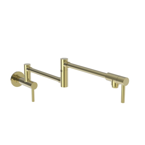 Newport Brass Pot Filler, Wall Mount in Polished Brass Uncoated (Living) 9485-03N - main